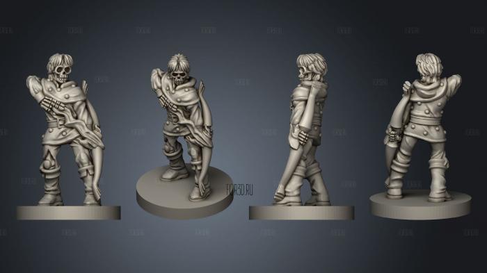 Undead Heroes of the Realm Ranger stl model for CNC