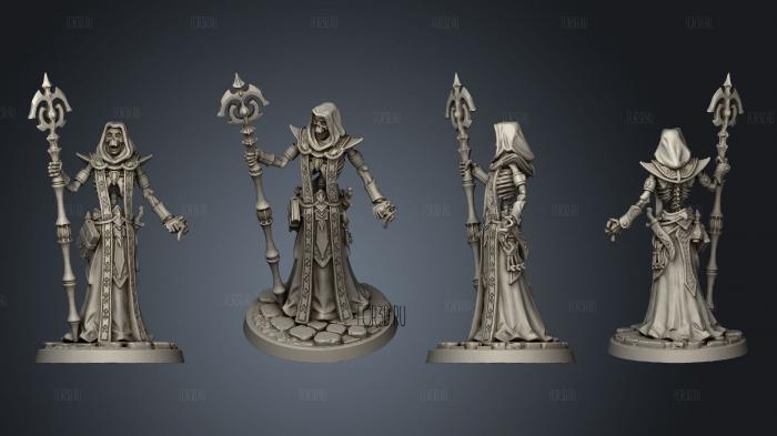 Undead Sorcerer stl model for CNC