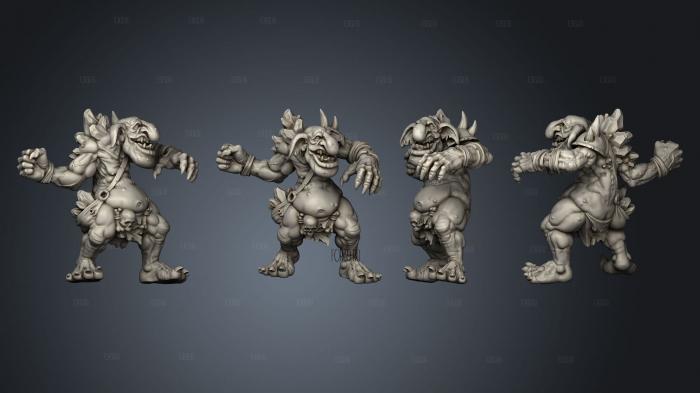 Underworld Troll stl model for CNC