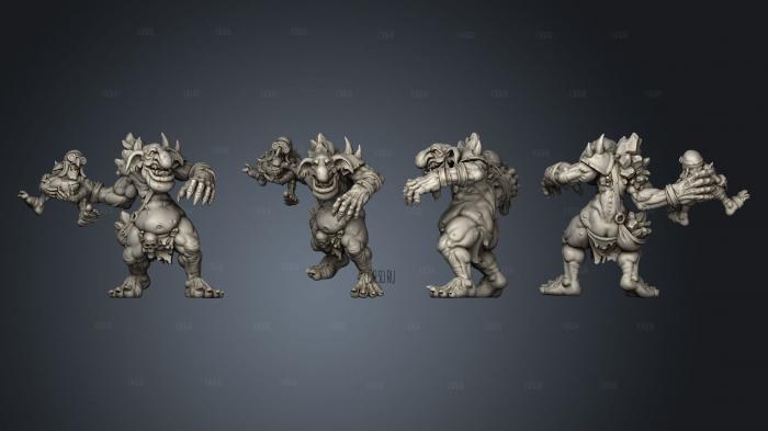 Underworld Troll stl model for CNC