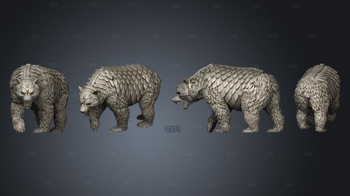 Ursa Empire Bear stl model for CNC