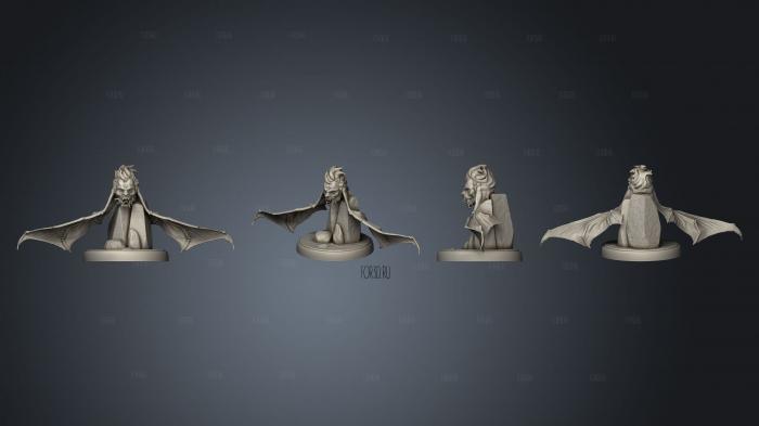 Vampires Flying Head Hungry v 3 stl model for CNC