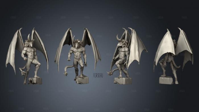 Vampires Gargoyle v 1 Large stl model for CNC