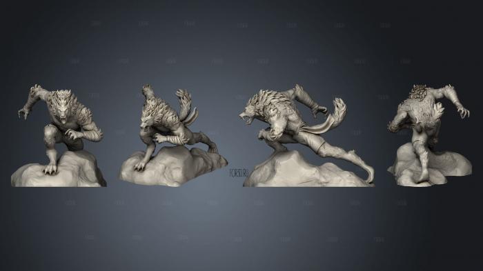 Vampires Werewolf Cursed Running stl model for CNC