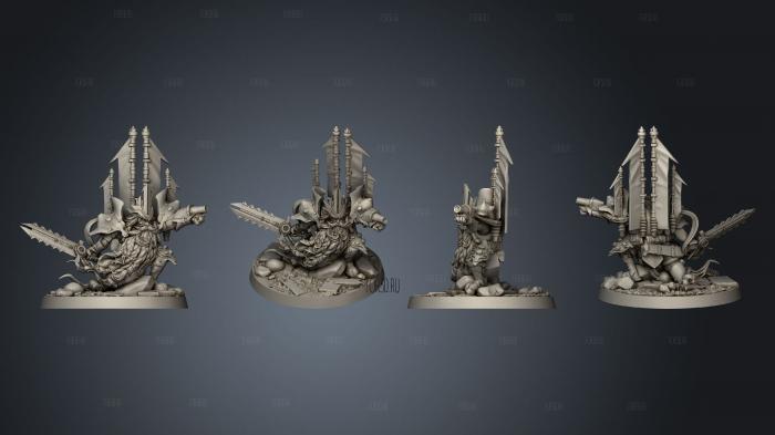 Varkan the Third Dwarf King On Foot stl model for CNC