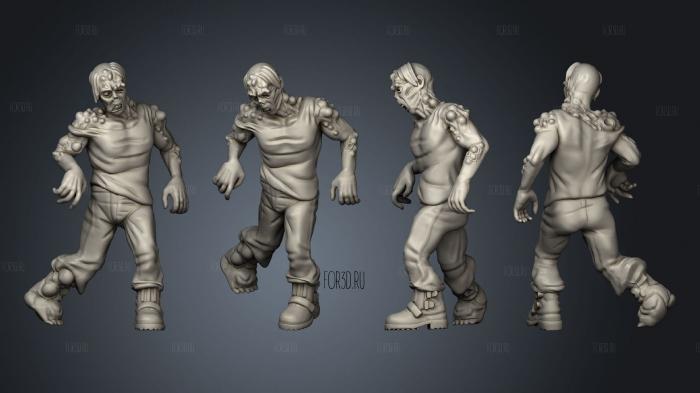 Walker Zombie 02 stl model for CNC