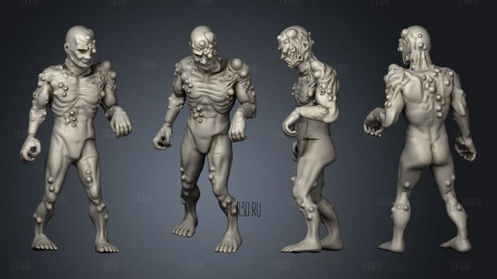 Walker Zombie 40 stl model for CNC