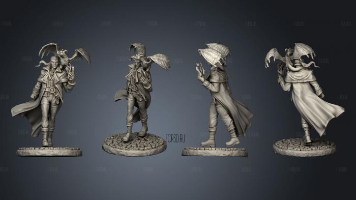 Warlock of Lilith stl model for CNC