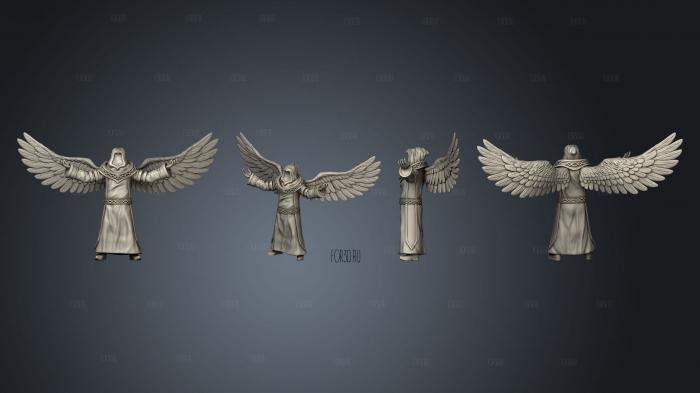 Warrior Angel Magic stl model for CNC