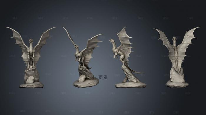 Young Copper Dragon Large stl model for CNC