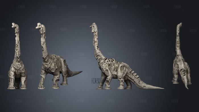 Zombie Brachiosaurus Duncan Shadow stl model for CNC