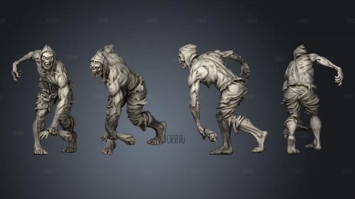 Zombie Brawler s stl model for CNC