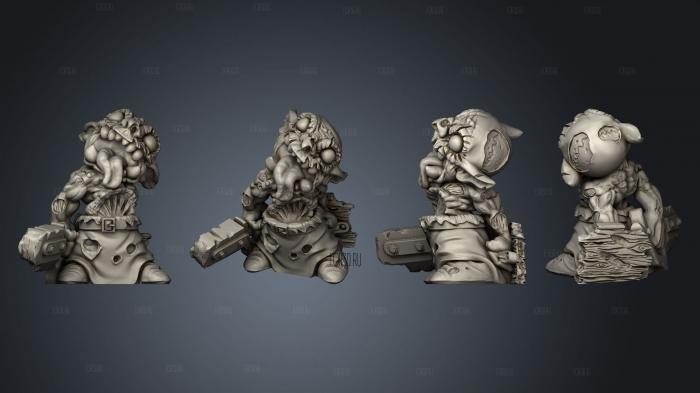 Zombie Goblins 01 stl model for CNC