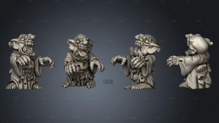 Zombie Goblins v 3 stl model for CNC