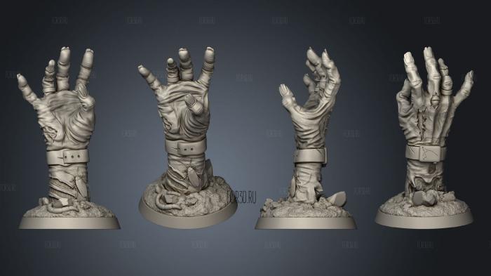 zombie hand stl model for CNC