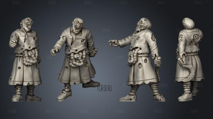 Zombie NPC 01 stl model for CNC