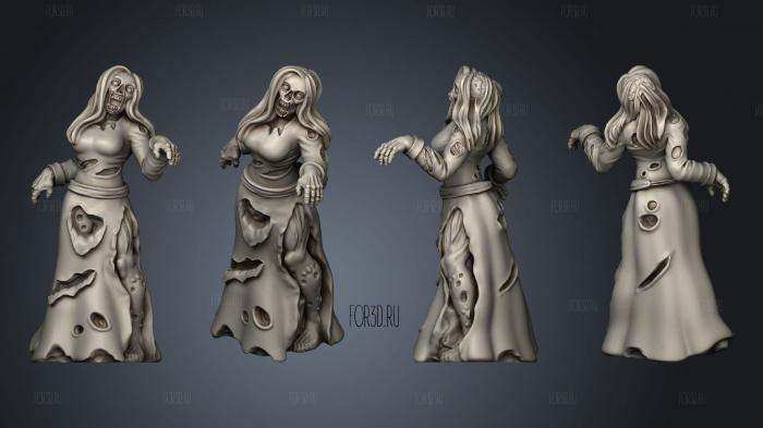 Zombie NPC stl model for CNC