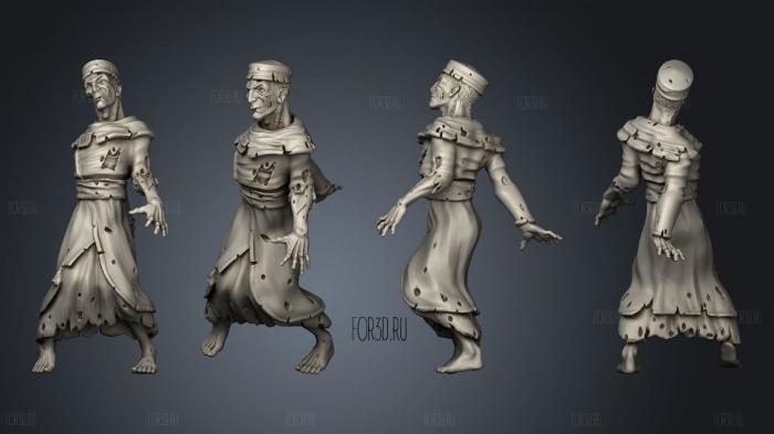 Zombie Priest stl model for CNC