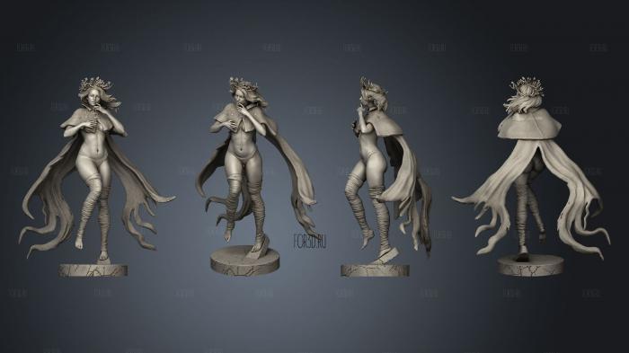 Zombie Queen stl model for CNC