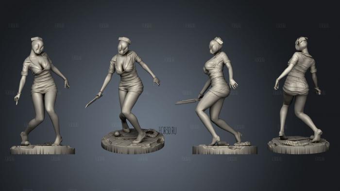 Zombie Woman 01 stl model for CNC