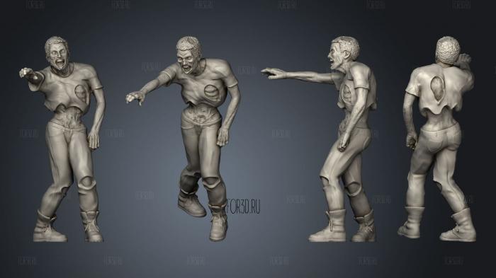 Zombies z 1 stl model for CNC