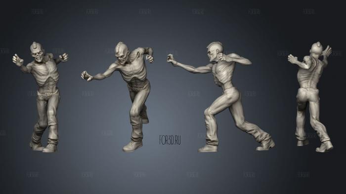 Zombies z 2 stl model for CNC