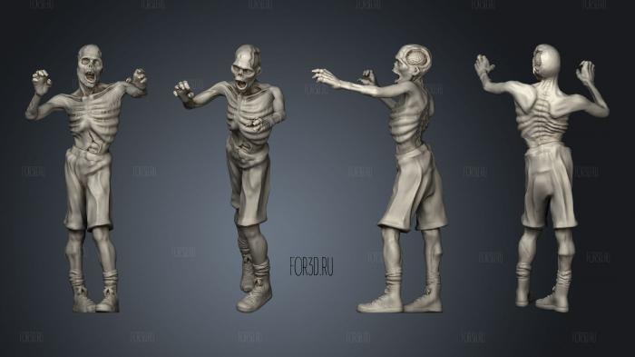 Zombies z 3 stl model for CNC