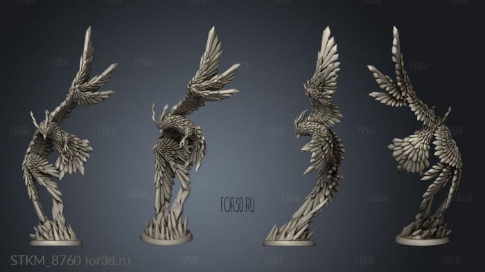 Ice Phoenix stl model for CNC