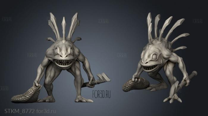 Murloc stl model for CNC