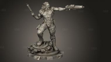 Большой 3d stl модель для ЧПУ