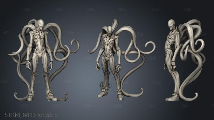 Cryptids Tall Man Tall man Tentacles stl model for CNC