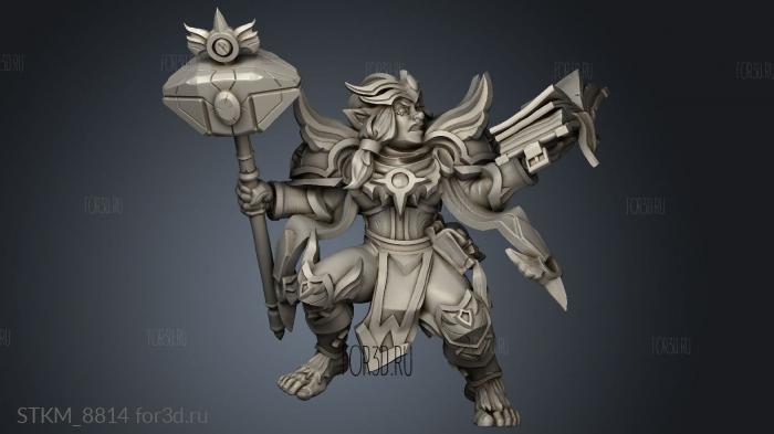 Dafne and Guliak the Epic Battle halfling stl model for CNC