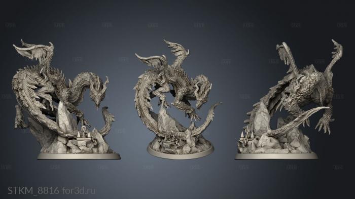 Fantasy Legendarium Dragons Liars Eye Gouger stl model for CNC