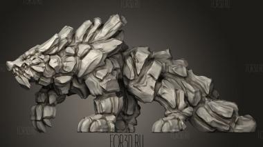 Стихийные волки каменный волк 3d stl модель для ЧПУ