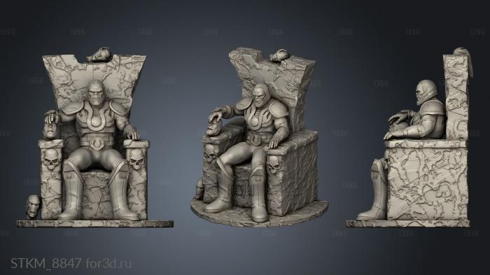 Darkseid throne gauntlet stl model for CNC