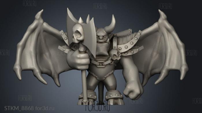 heros Demon Lord stl model for CNC