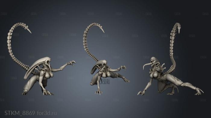 Aliens vs Skull Hunters GIGERIAN ESCORPION SUCCUBUS stl model for CNC