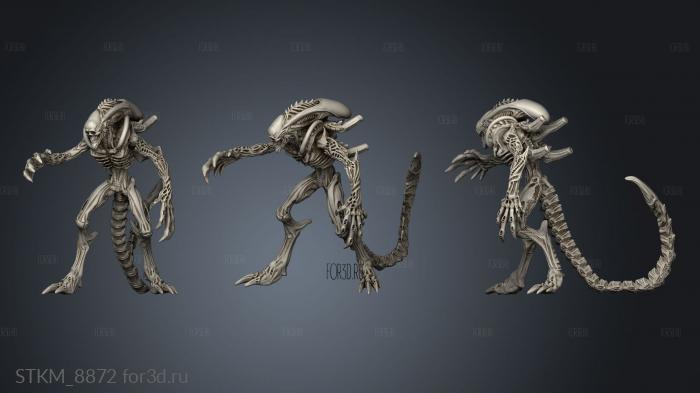 Aliens vs Skull Hunters GIGERIAN ROYAL BROOD HORROR stl model for CNC