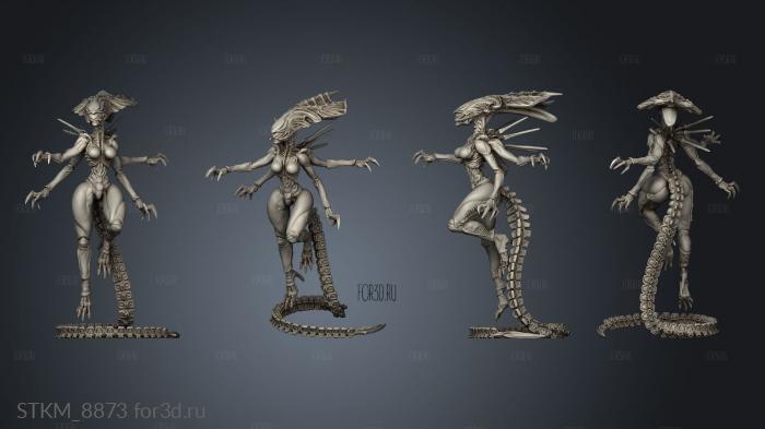 Aliens vs Skull Hunters GIGERIAN QUEEN SUCCUBUS stl model for CNC