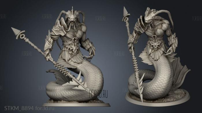 Triton Spear stl model for CNC