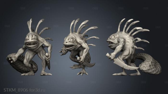 Murloc stl model for CNC