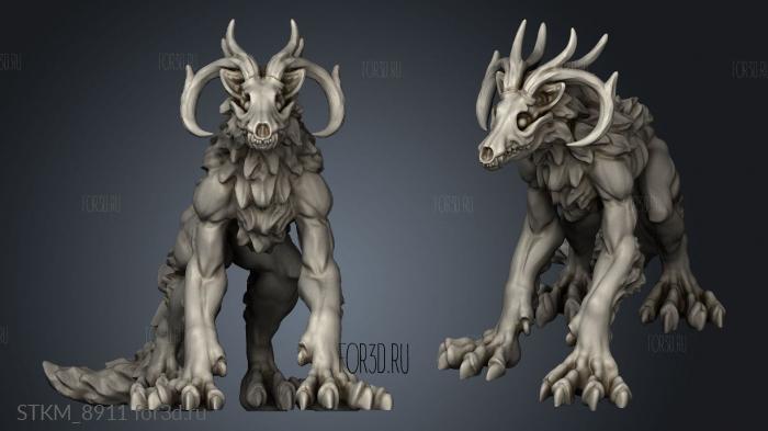 Wendigo stl model for CNC