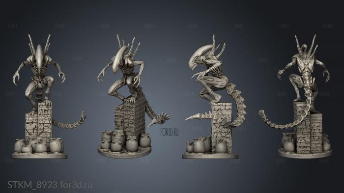 Alien queen stl model for CNC