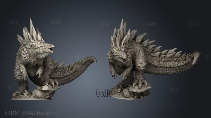 Gojira stl model for CNC