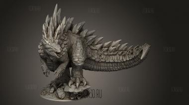 Годзира 3d stl модель для ЧПУ