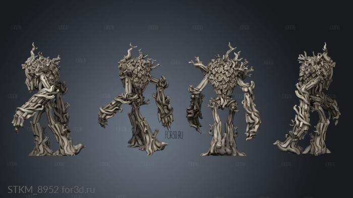 Drunken Dark Forest DF Tree ent stl model for CNC