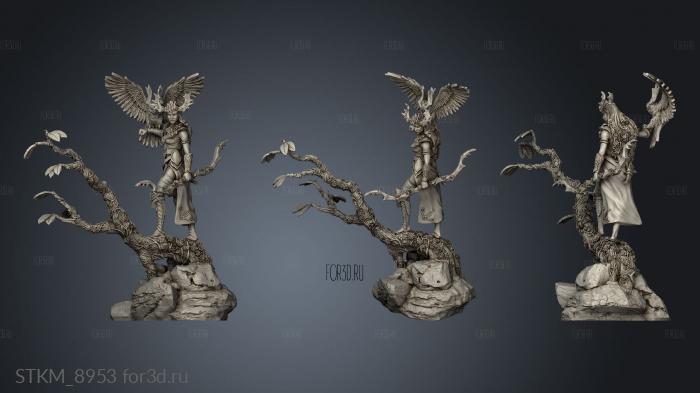 Forest Guardian Elf stl model for CNC