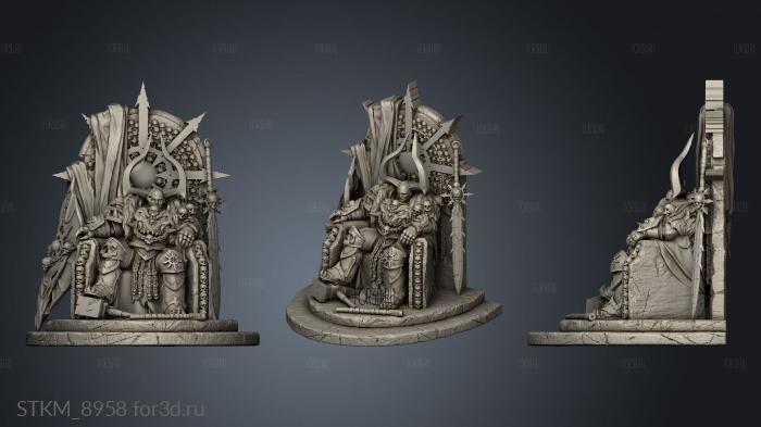 Waker throne stl model for CNC