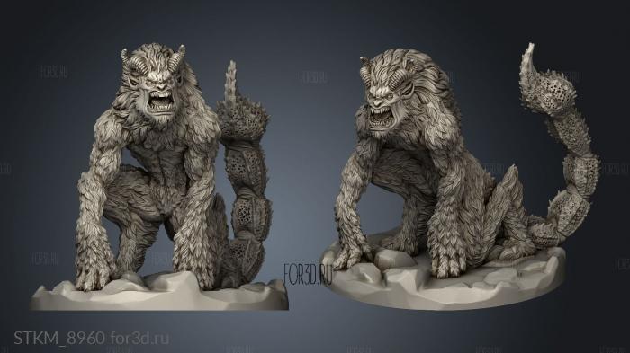 Were Manticore stl model for CNC