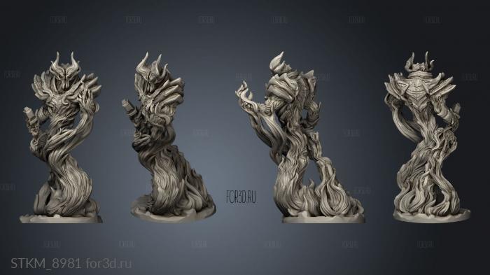 orbund Fire Elemental stl model for CNC